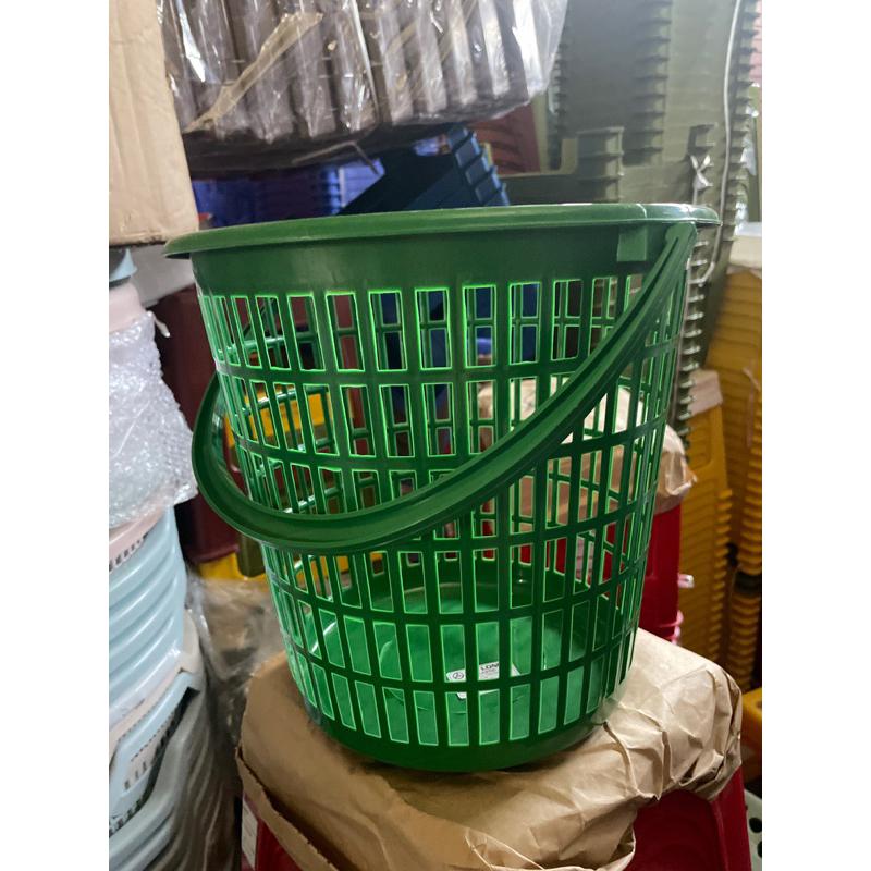 Sọt rác nhựa có quai giá rẻ GL 9109 cho nhà hàng, quán ăn - Thùng Rác t hùng chữ nhật 1