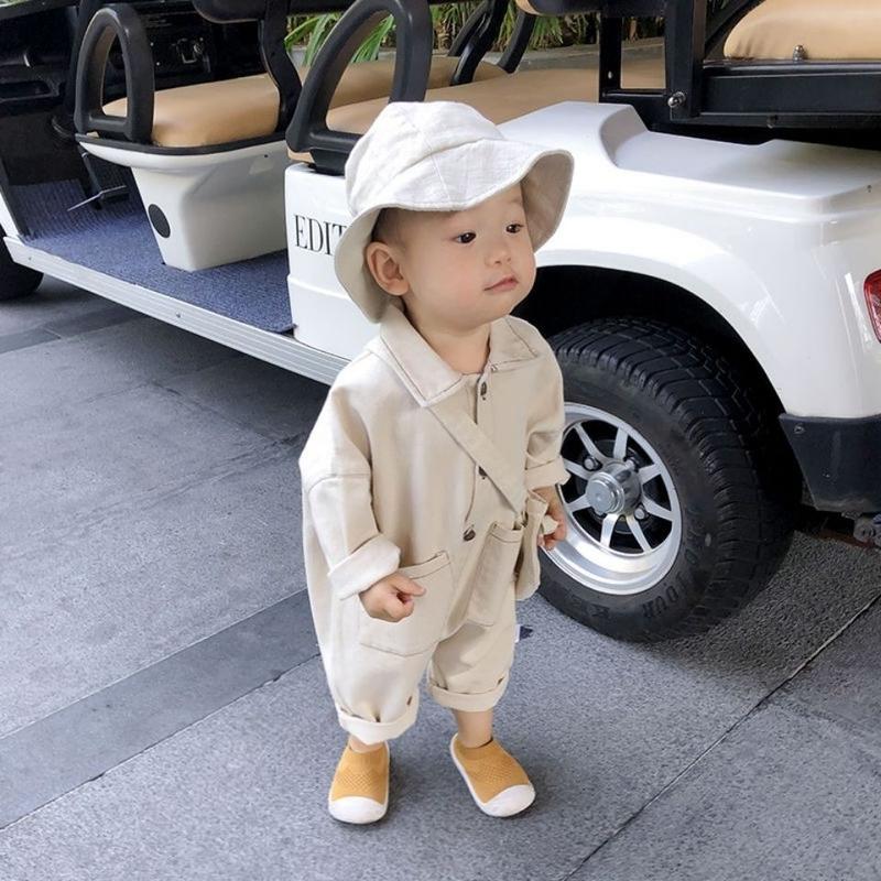 Áo Jumpsuit Quần Denim, Cho Trẻ Sơ Sinh Và Trẻ Mới Biết Đi, Phong Cách Mùa Xuân Và Mùa Thu, Dài Tay, Phong Cách Bảo Hộ Lao Động Áo Liền Quần Denim, Thích Hợp Cho Bé Em Tập Bò, Cho Bé Trai Và Bé Gái, Xu Hướng Denim 6