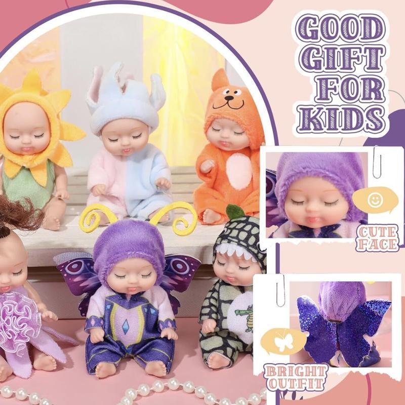 Replaceable Clothes Cute Dolls, Soft Plush Cloth Dolls, Movable Joints Sleeping Doll, Comfortable Realistic Dolls, Fun Creative Birthday Gifts 3