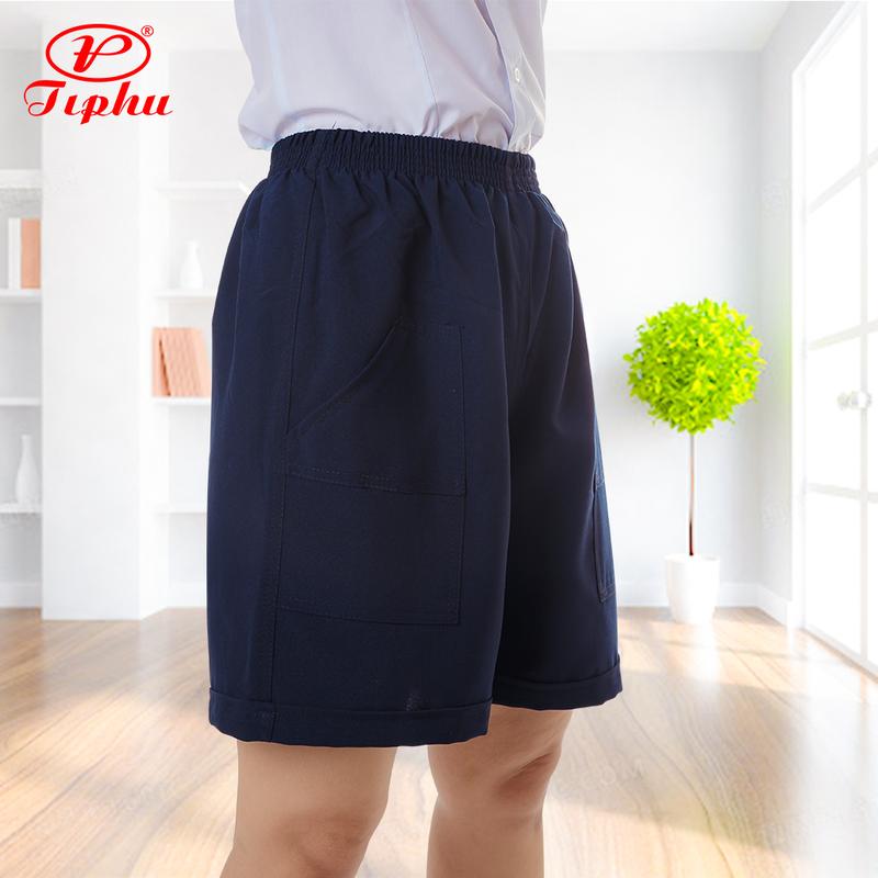 Quần đùi lưng chun bé trai hiệu Amazing, short màu xanh đi học, đồng phục học sinh tiểu học, size từ 20kg đến 95kg