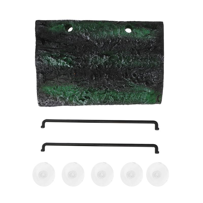 Turtle Lifting Platform Aquarium Ornament Simulation Bark Turtles Terrace Float Tortoise Floating Fish Tank Decorations Environmentally Friendly Foam Material 18.5X12.5X17CM Green 0