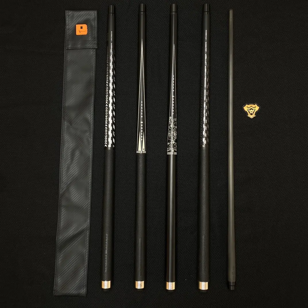 Cơ Bida Little Monster F1-(F4) Ngọn Full Carbon . Full Phụ Kiện.