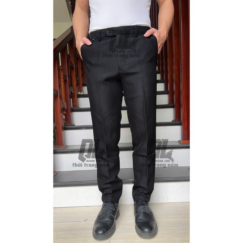 COMBO 2 Quần Âu Nam - Quần tây nam chất vải cotton dầy dặn, không nhăn,không xù ống dáng trẻ Hàn Quốc Trơn Ôm gọn (không co giãn) Ong  Pants Menswear 3