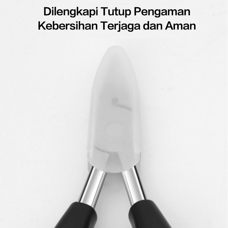 Gunting Kuku Miring Anti Cantengan Pemotong Kuku Miring Jempol Kaki Stainles Steel 6