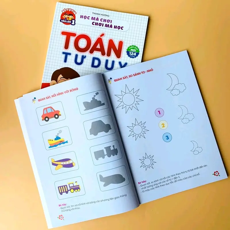 Sách Toán Tư Duy cho bé từ 4 - 6 tuổi bản mới 2023 Vietnam 2