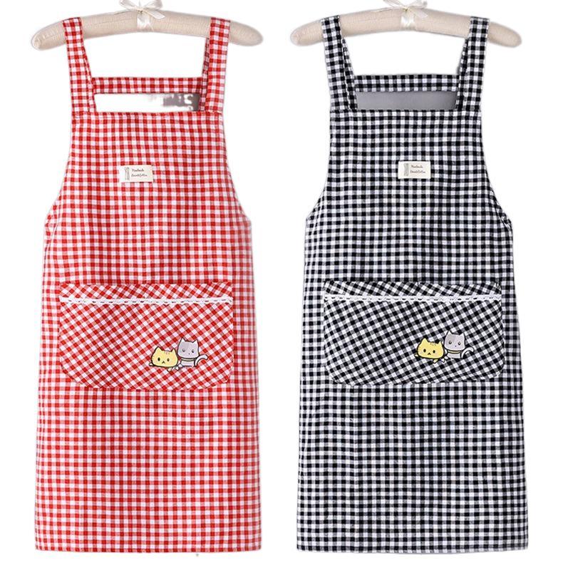Stylish apron type, home kitchen simple breathable, working anti-dirt adult oil, work clothes, new summer options 0