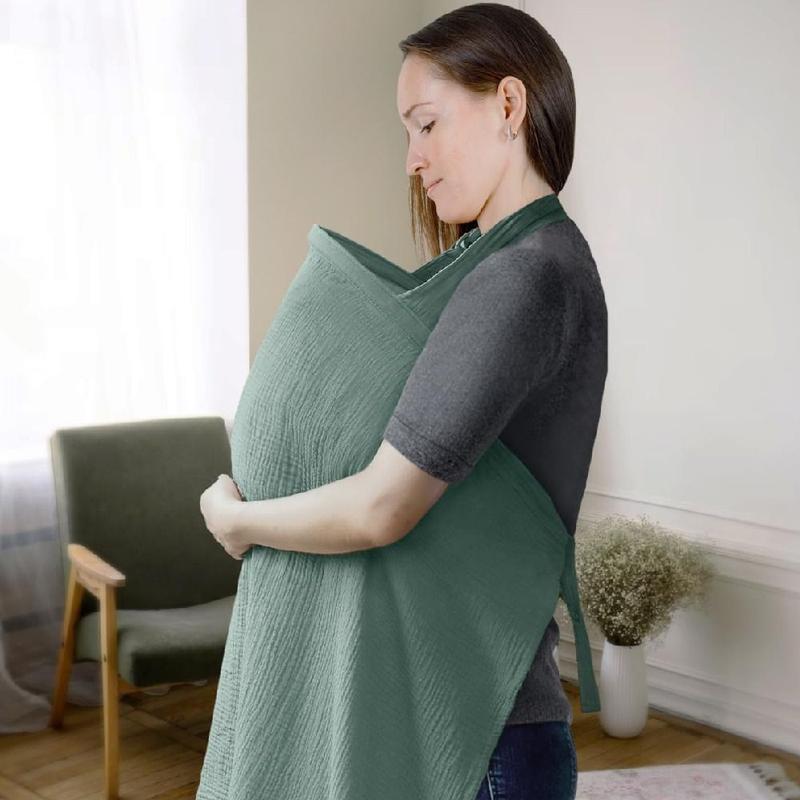 Product Introduction of Portable Gauze Mother Outing Breastfeeding Cover Adjustable Breathable Outdoor Privacy Cover Halter Neck Arch Neckline Baby Feeding Nursing Covers Mom 20