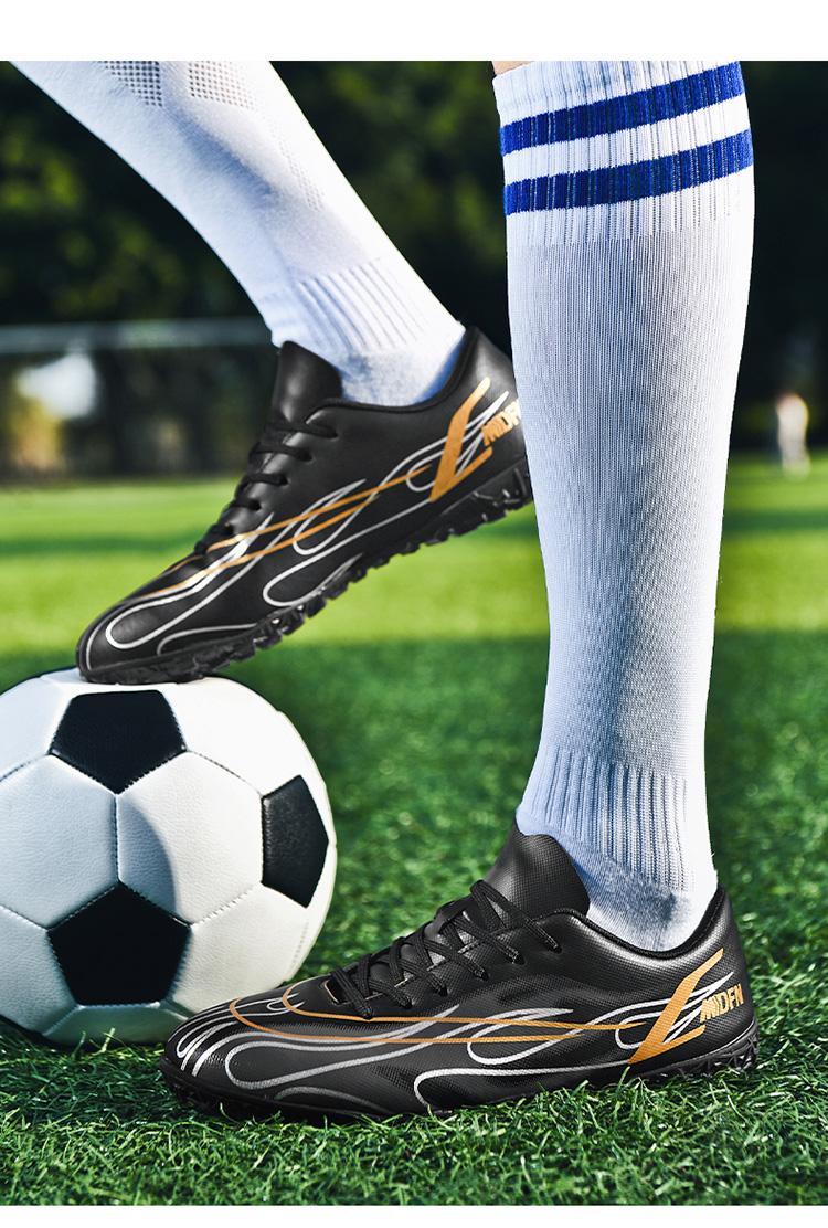 Product Introduction of Football Boots Soccer Cleats Spikes Shoes for Men Women Unisex Child Boys Girls Professional Breathable Training High-Tops Futsal 2 41 Y 4 48