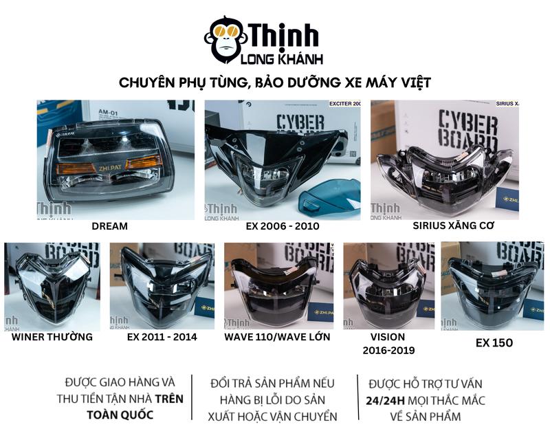 CHOÁ ĐÈN 2 TẦNG ZHIPAT - Phụ Kiện Chiếu Sáng dành cho nhiều dòng xe