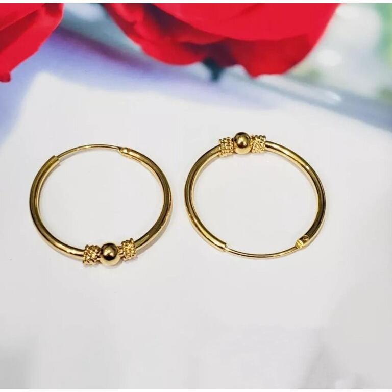 Anting Xuping anting cantik anting Titanium 24k anting Gipsy bola bola anti karat Free Ongkor dan COD. 2