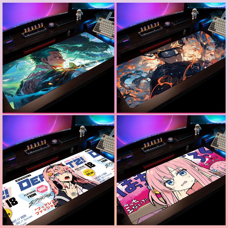 Lót chuột cỡ lớn 80x30cm dày 3mm tấm lót chuột cao su chống trơn trượt siêu bền - Pad chuột anime bề mặt trơn nhẵn