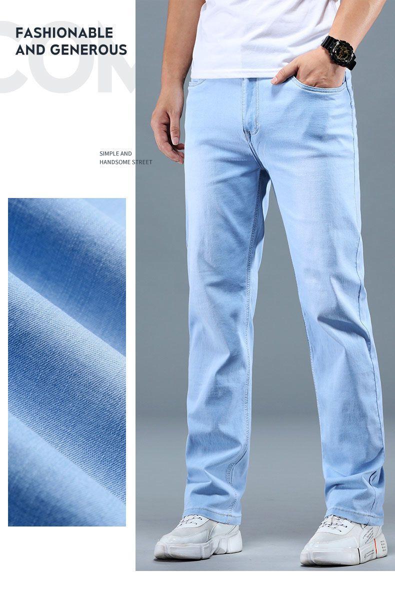 Product Introduction of Quần Dài Nam, Bộ Sưu Tập Mùa Xuân Và Mùa Thu, Quần Bò, Kiểu Thẳng Và Rộng Rãi, Quần Thường Ngày Ống Rộng, Quần Dài, Dày Và Rộng Rãi, Thích Hợp Cho Năm 2024 4