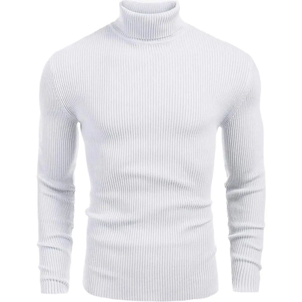 Sc - Kaos Turtleneck Lengan Panjang Polos Atasan Baju Leher Tinggi Pria Wanita Dewasa, Oblong