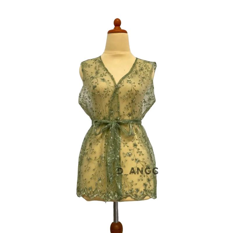 outer brokat , rompi tille mutiara premium Motif 1