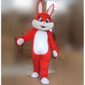 Kostum badut kelinci merah termurah