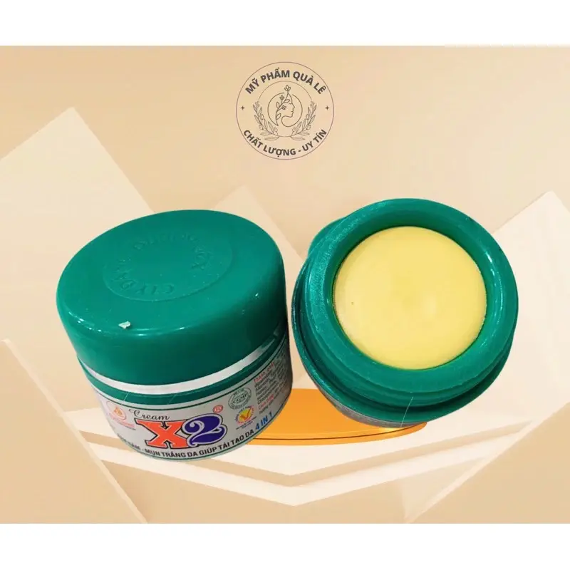 Kem x2 mụn nám trắng da giúp tái tạo da hủ (Trần) 10gram Dưỡng Ẩm Da Làm Đẹp Da Chăm Sóc Da (lẻ 1 hủ)