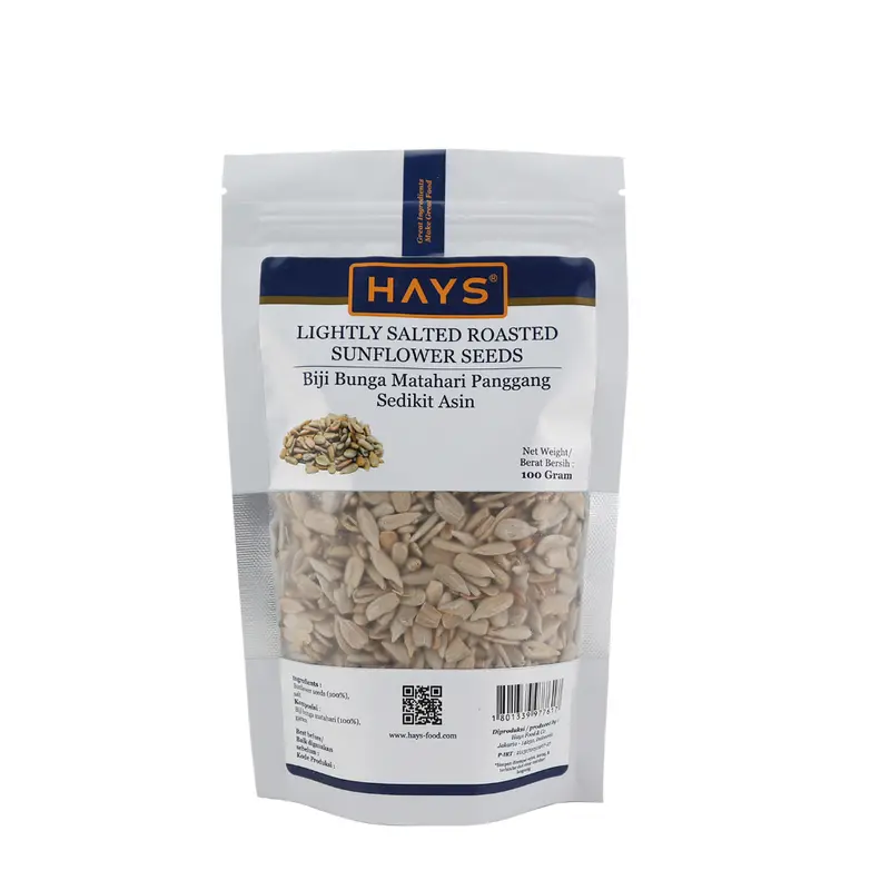 HAYS - Lightly Salted Roasted Sunflower Seed 100 gram / Kuaci Panggang Sedikit Asin Biji Bunga Matahari Panggang 100 G 1