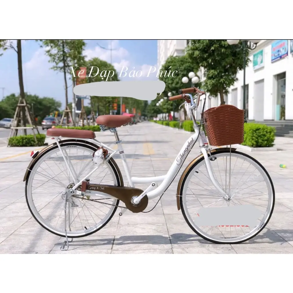 Giỏ Xe Đạp Thời Trang Thống Nhất chất liệu Nhựa giả mây ( Tặng Kèm Bộ Ốc Nẹp Giỏ) Gắn Xe Đạp Sports Đạp Xe Đạp Fixed Gear