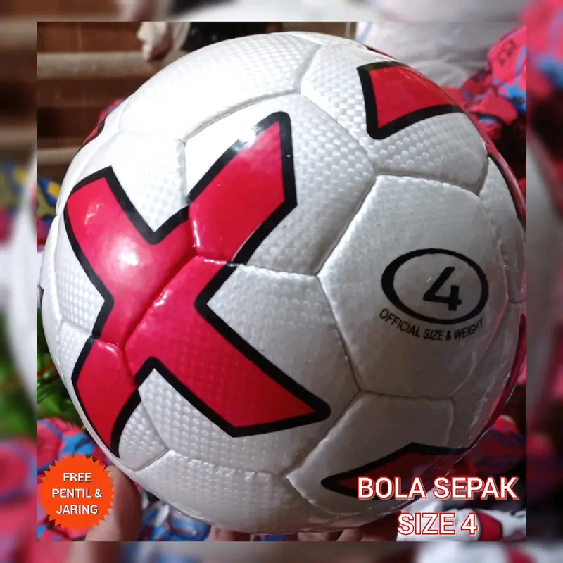 Bola Sepak Size 4 Bahan Starwing / Bola Sepak Murah / Gratis Pentil dan Jaring 3