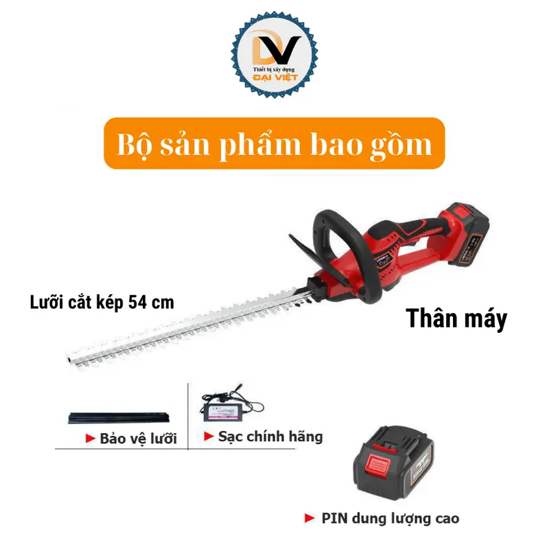 Máy cắt tỉa hàng rào pin Lapusen 1800W - Pin 1500 mAh 6