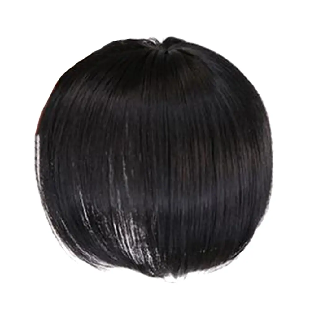 Topper Wig with Bangs Increase the Amount of the Top of the Head to Cover the White Hair Hairpiece