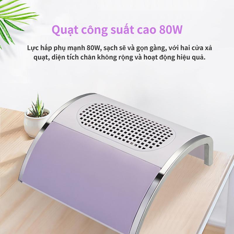 Nail salon máy hút bụi làm Nail , Móng Tay Nghệ Thuật Máy Hút Bụi Tốc Độ Điều Chỉnh Túi thu bụi miễn phí * 2