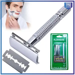 Alat Cukur Kumis Janggut ALSHABAB Double Edge Stainless Razor [DTU]