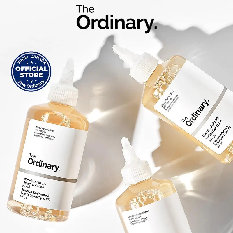 The Ordinary Toner Glycolic Acid 7% Toning Solution Acne And Pimple Spot Marks Remover toner 240ml