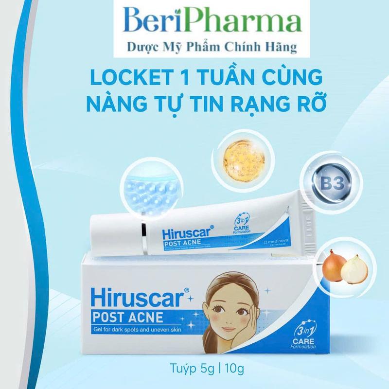 Hiruscar Gel Hỗ Trợ Làm M.ờ S.ẹ.o M.ụ.n Và T.h.â.m M.ụ.n Post Acne 10G | BigBuy360 - bigbuy360.vn