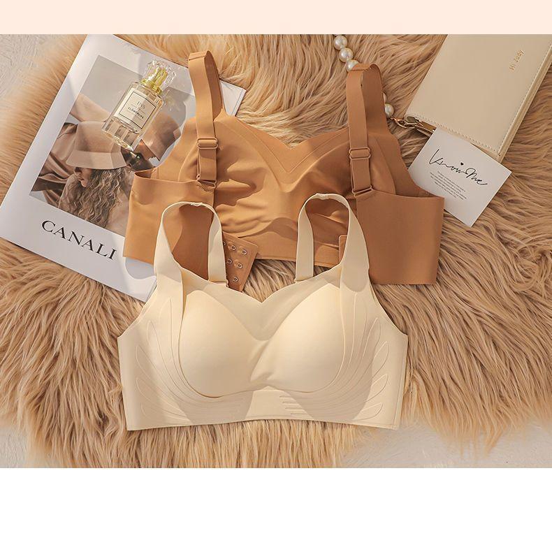 Product Introduction of Women's bra, sizes 34-40ABC CUP non-marking underwear, ladies anti-sagging, large chest show small chest, no steel ring sports gathered back, thin bra 22