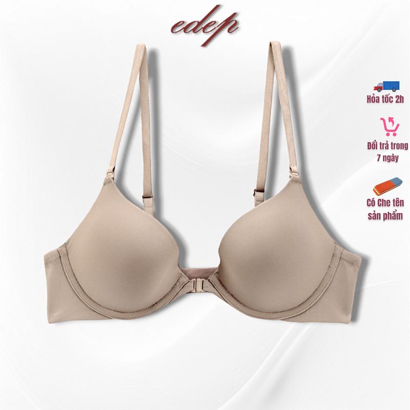 Áo Lót Cài Trước Copa Mút Dày 3cm Tạo Khe EDEP Bra Nữ Kem Top