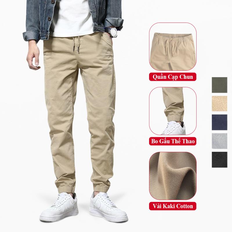 Quần Jogger Kaki Nam Cao Cấp VICENZO Cạp Chun Bo Gấu Trẻ Trung, Jogger Nam Kaki, Quần Kaki Jogger Nam, Quần Kaki Nam, Quần Dài Nam Jogger Kaki, Quần Dài Kaki Nam, Quần Dài Kaki Nam, Quần Dài Nam Kaki, Quần Nam Kaki, Quần Nam Jogger, Jogger Kaki Nam