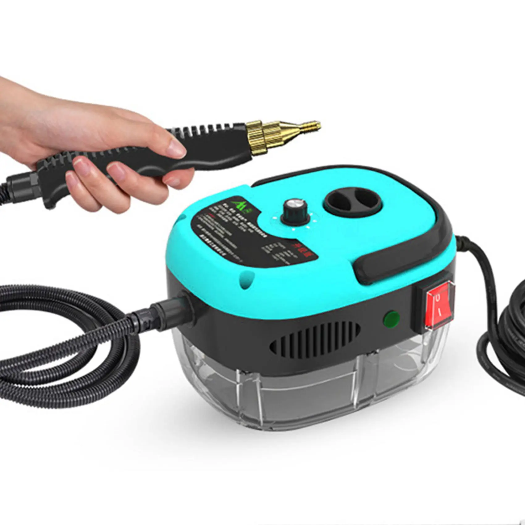 High Temperature and High Pressure Steam Cleaning Machine Air Conditioner Kitchen Range Hood Oil Stain Household 2500W Washing Machine