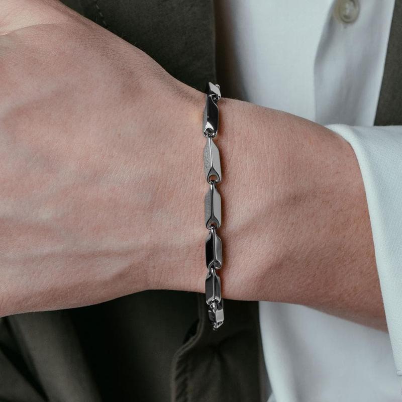  Vòng tay nam nữ Arrow Chain chất liệu thép titan KHÔNG ĐEN KHÔNG GỈ - Tặng kèm nhẫn chain 