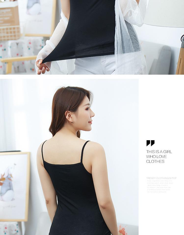 Product Introduction of Spring And Summer Versatile Modal Camisole For Women, Solid Color Slim Fit Base Shirt, Sexy Camisole, Factory Direct Sale 13