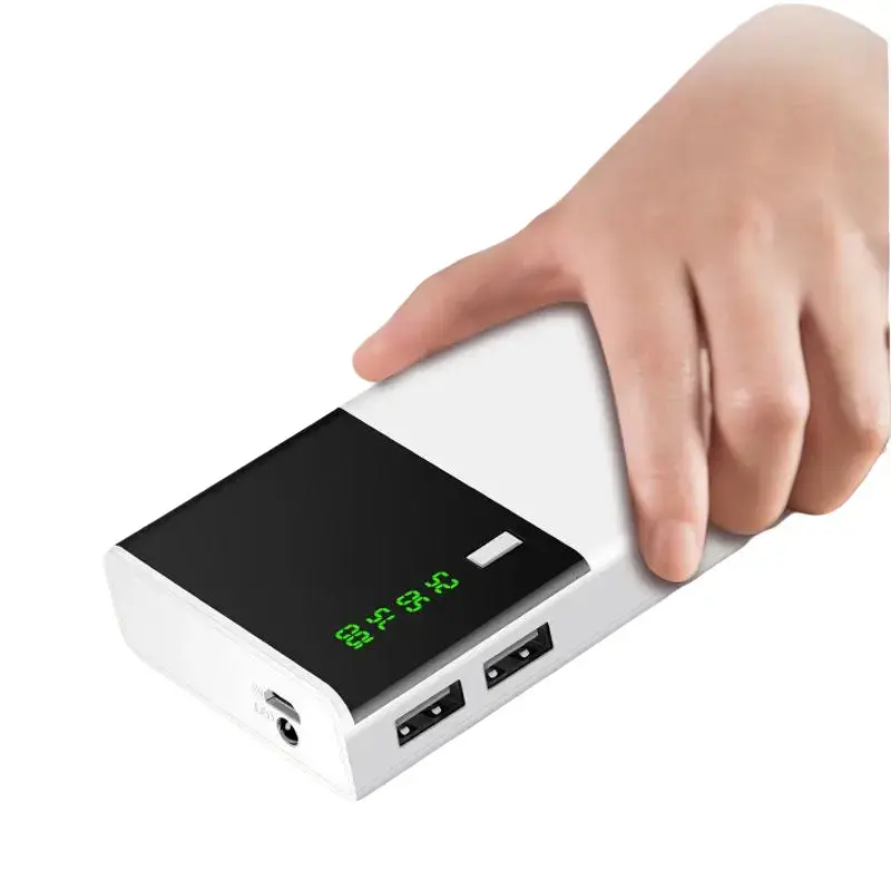 100% Origina powerbank 20000Mah 2USB with LED Digital Display with flashlight Universal Powerbank Accessory Cable Charger Charging Smartphone Compact Lithium Mobile Portable Bluetooth Device Port Chargeable