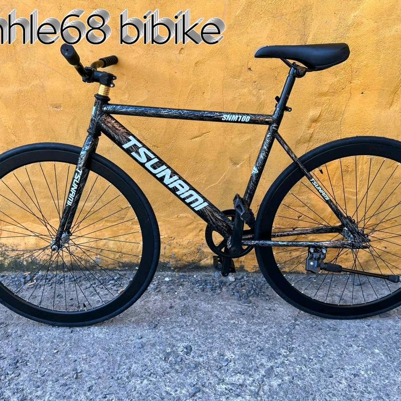  Xe Đạp Thể Thao Fixed Gear Và Single Speed Khung Thép Dành Cho Chiều Cao Từ 1m45 Trở Lên Màu Tia Trắng Đen Bảo Hành Khung Sườn 12 Tháng   Kèm Dây Strap Và Đồ Lắp   Gắn Xe Đạp Sports Đạp Xe Đạp 