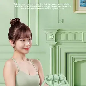 12-Roda Roller Relaksasi Betis Pelangsing Kaki Roller Peregangan Otot Yoga Pijat Kaki 12-Roda Pijat