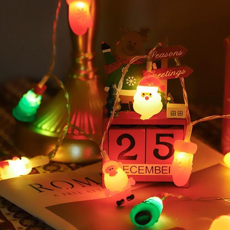 Dây Đèn Led To Giáng Sinh Noel Hình Nổi Ông Già Noel Cây Thông xᶖnh Xắn 7