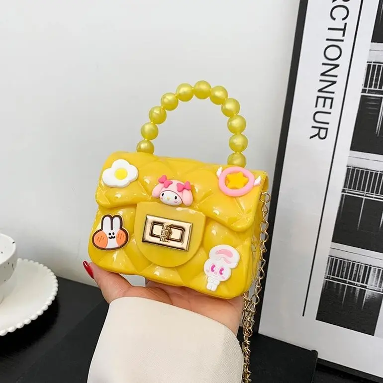 HYGGE-Tas Mutiara Jeli Stiker 3D Tas Selempang Anak Fashion 7