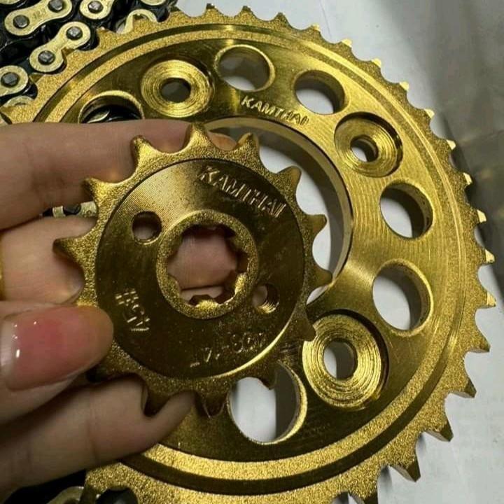 Bộ nhông sên dĩa xe Wave lớn NHẬT, Future, RSX, S110 14-36 sên đúc 10 ly KAMTHAI Phụ tùng