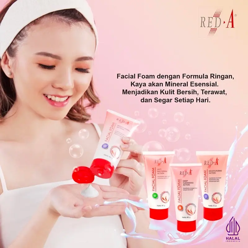 Red-A Facial Foam For Normal To Dry (tersedia 40 Gr & 80 Gr ) 5