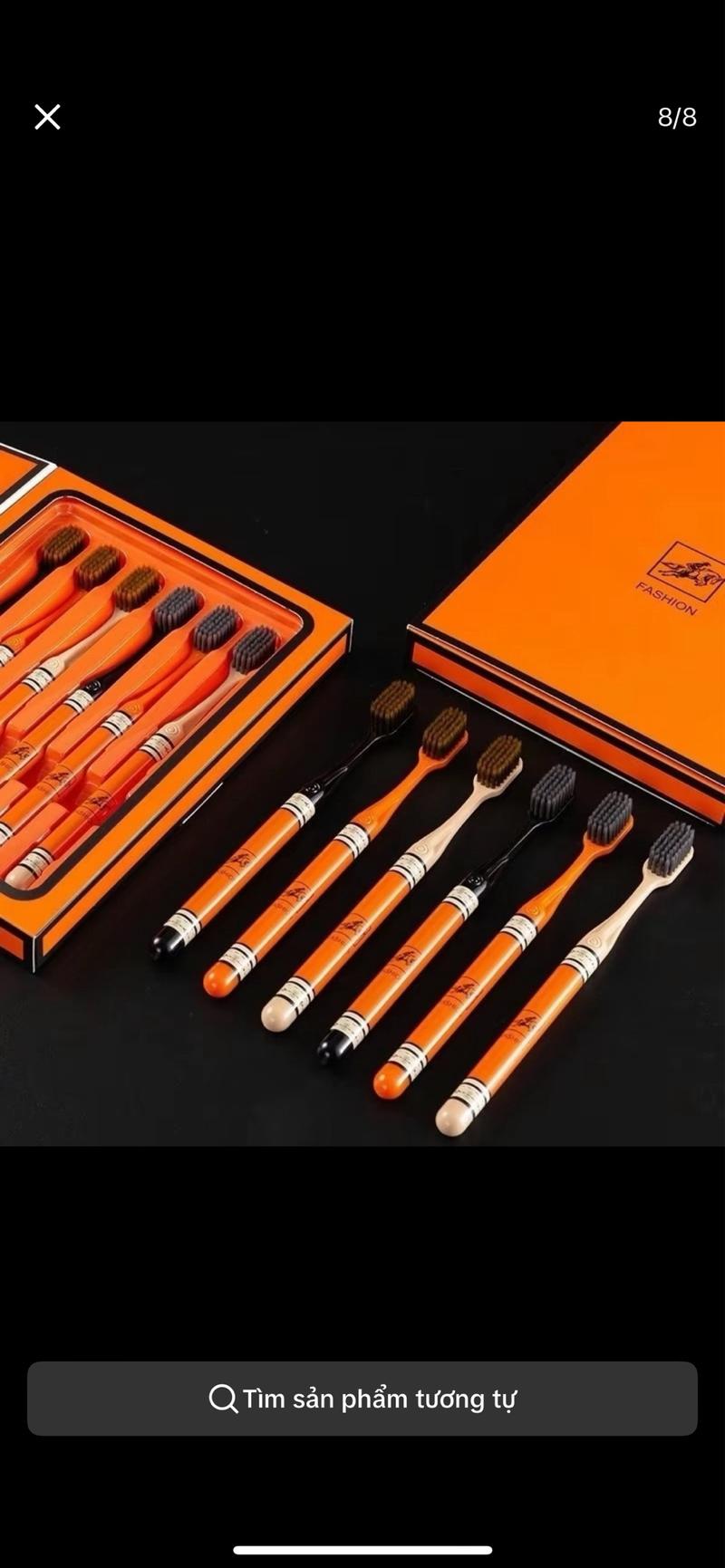 Product Introduction of Hộp 6 Chiếc Bàn Chải Đánh Răng Lông Mềm Mại sang Trọng LUXURY FASHION, Hộp Bàn Chải Trắng Răng 9