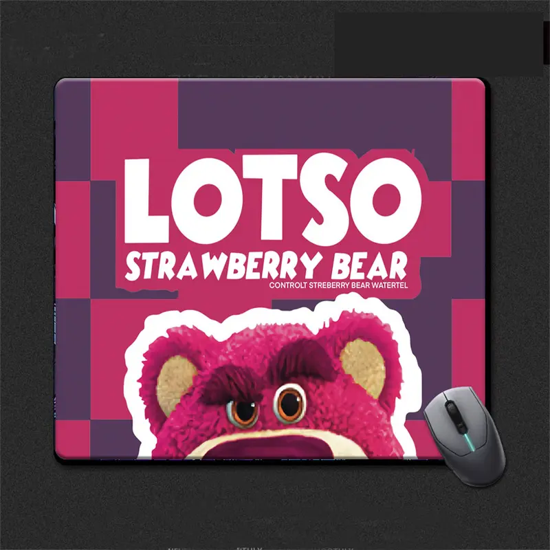 Mouse Pad Mousepad Keyboard Sticker Cute Character Karakter Lucu Strawberry Bear 8