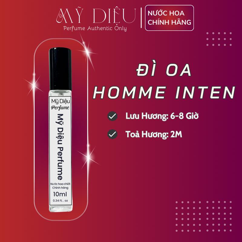 Nước Hoa (10ml) Đì Oa Homme Intenses Nam Tính Mạnh Mẽ Nam Perfume