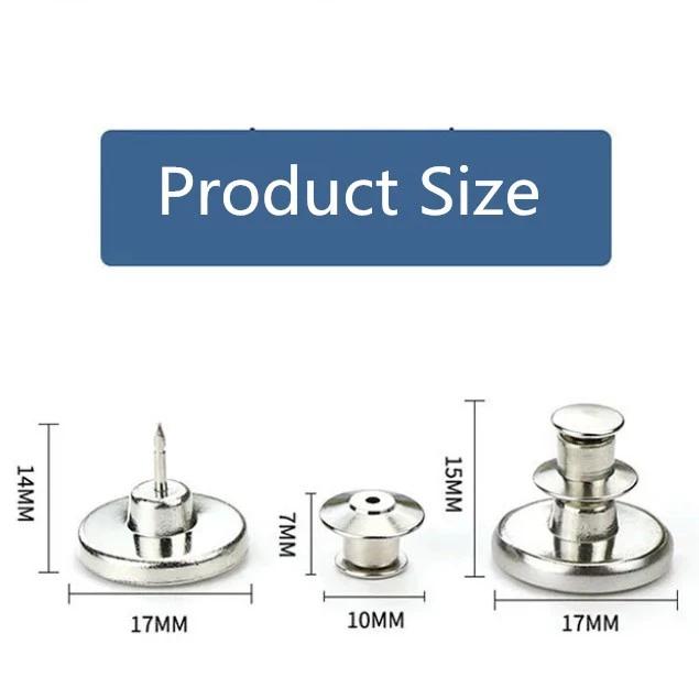 Product Introduction of Hộp 42 Chi Tiết Cúc Quần Thay Thế, Bộ Vít Cúc Quần Dễ Dàng Lắp Đặt, Có Thể Tháo Rời Phù Hợp Quần Jean, Quần Vải 40