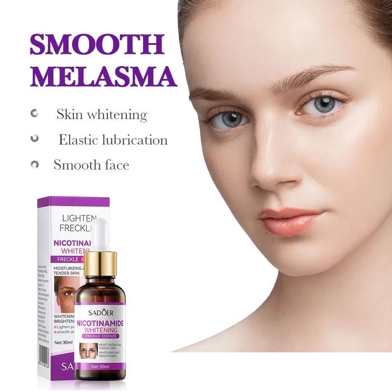 Serum Giảm Nám Nicotinamide Sadoer 30ML Dưỡng Da Giảm Thâm Nám Tàng Nhang Dưỡng Ẩm Giảm Nếp Nhăn Giảm Lão Hoá Da Skincare Làm Đẹp Da Chăm Sóc Da