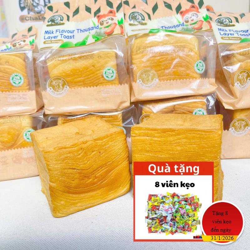  BÁNH MÌ NGÀN LỚP   VỊ nguyên bản   500g 6 cái thơm ngon- bánh to rất  phù cho mọi người mang đi làm ăn sáng  quà cho ôn bà của mình nhâm nhi cũng rất phù hợp các loại bánh ăn vặt Ăn vặt Cake food Thức ăn 