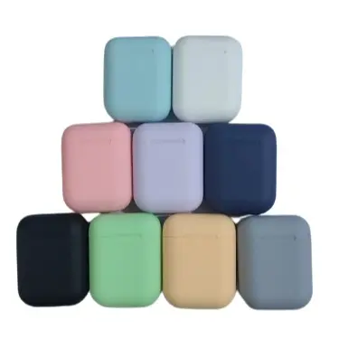 Headset Bluetooth Earbuds Earphone Wireless I12 macaron TWS Packingan Candy Pack Ponsel On Ear