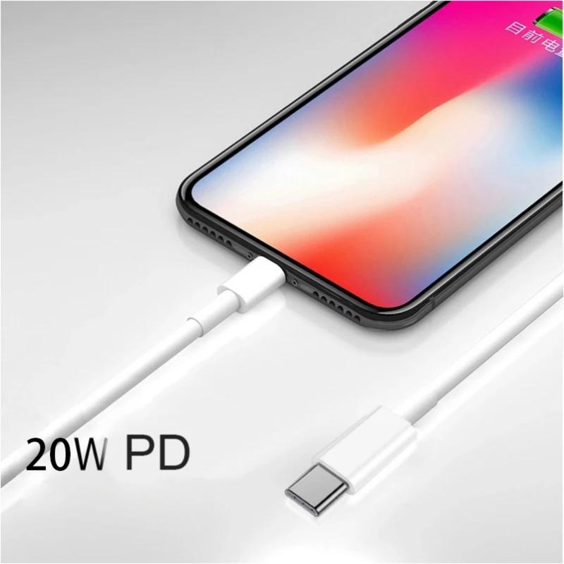Cáp Type C, Chính Hãng 20W, Dành Cho iPhone 13 / 12 / 11 / 14 / 15, Pro Max, Mini, 7 / 8 Plus, X / XS / XR, Bộ Sạc iPad, Cáp Sạc Nhanh, Có Ngày Tháng Điện Thoại, Ba giắc Cắm, Hai Chiều Dài 1